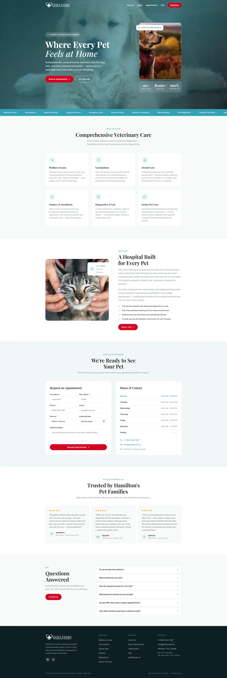 Golf Links – Clínica veterinária — Flyer Web