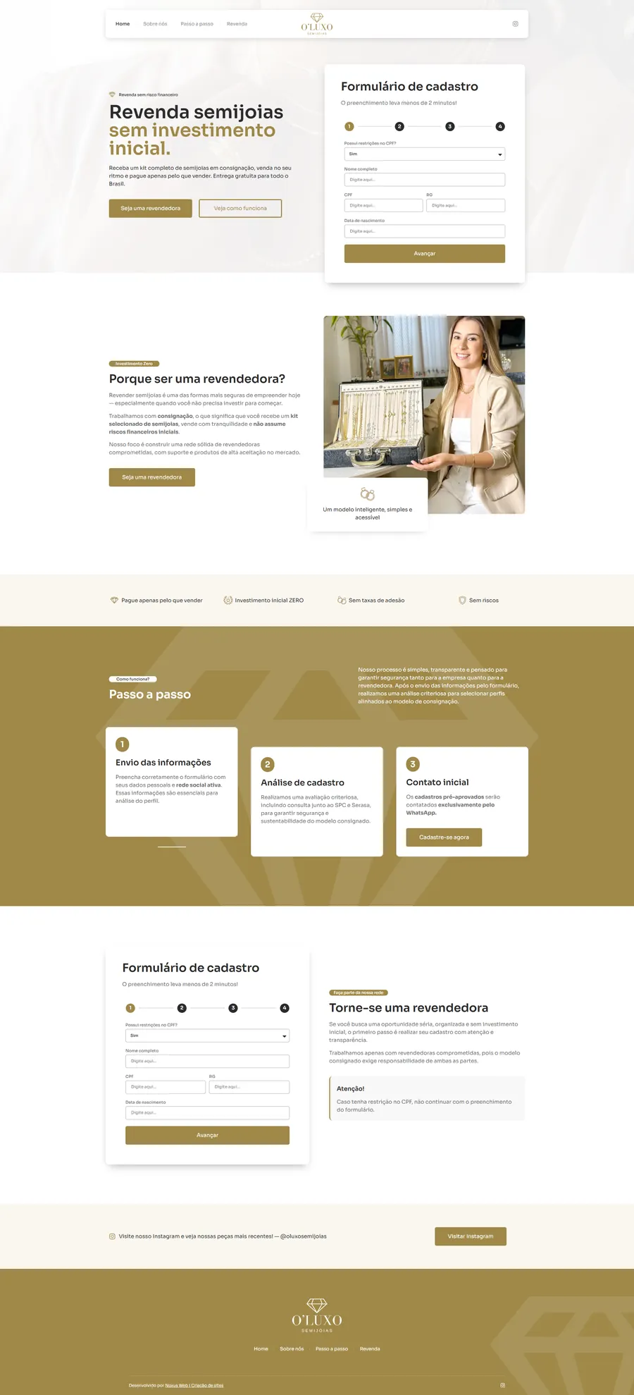 O'Luxo Semijoias — Flyer Web