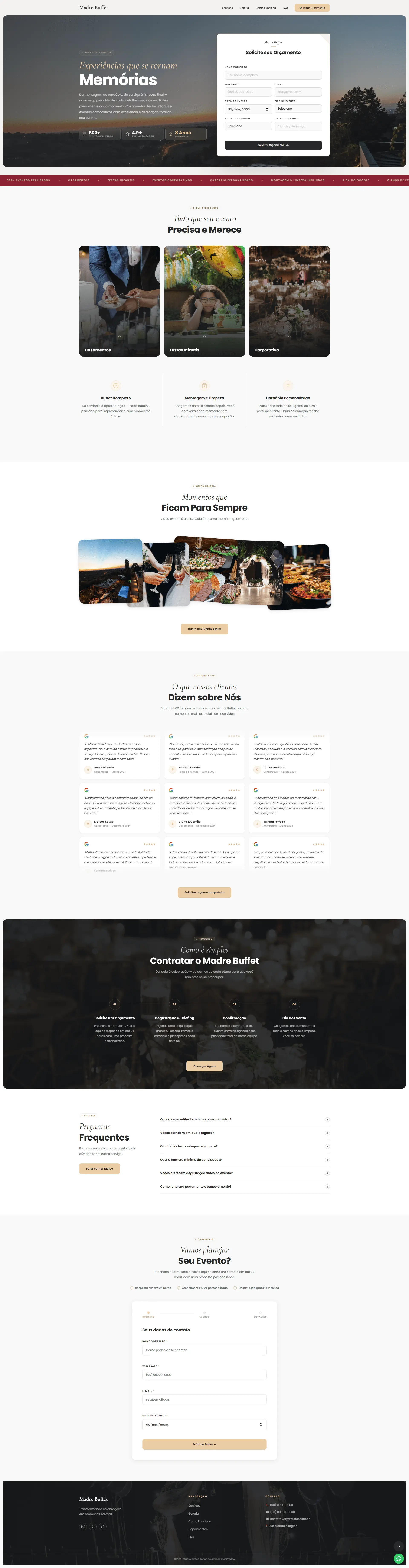 Madre Buffet – Festas e eventos — Flyer Web